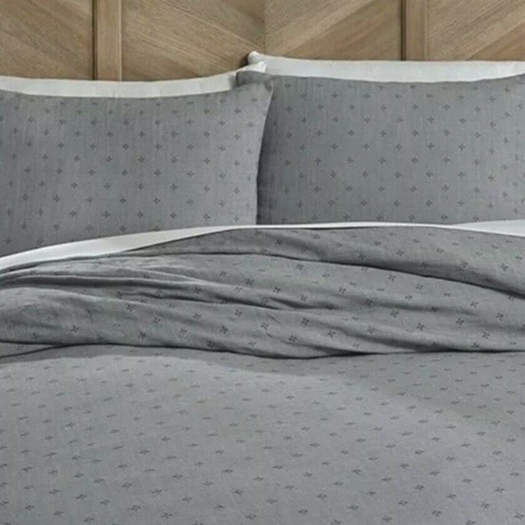 Southern Living Simplicity Linden Linen Duvet Duvet Grey King Bedding #88021